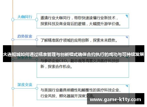 大连鲲城如何通过精准管理与创新模式确保合约执行的成功与可持续发展